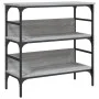 Engineered wood gray Sonoma console table 75x32x75 cm by , Side tables - Ref: Foro24-839056, Price: 50,58 €, Discount: %