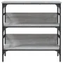 Engineered wood gray Sonoma console table 75x32x75 cm by , Side tables - Ref: Foro24-839056, Price: 50,58 €, Discount: %