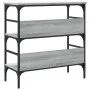Engineered wood gray Sonoma console table 75x32x75 cm by , Side tables - Ref: Foro24-839056, Price: 50,58 €, Discount: %