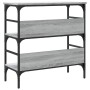 Mesa consola madera de ingeniería gris Sonoma 75x32x75 cm de , Mesas auxiliares - Ref: Foro24-839056, Precio: 51,20 €, Descue...