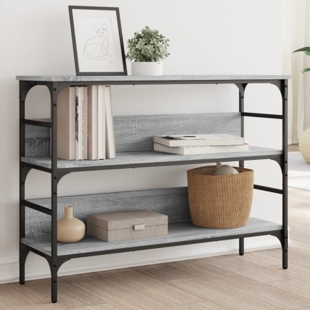 Mesa consola madera de ingeniería gris Sonoma 100x32x75 cm de , Mesas auxiliares - Ref: Foro24-839061, Precio: 65,49 €, Descu...