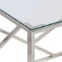 Mesa de centro plateada acero inoxidable y vidrio templado de , Mesas de centro - Ref: Foro24-349937, Precio: 146,58 €, Descu...
