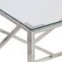 Mesa de centro plateada acero inoxidable y vidrio templado de , Mesas de centro - Ref: Foro24-349937, Precio: 143,97 €, Descu...