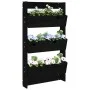Jardinera de pared 3 niveles madera pino negro 60x18,5x110 cm de , Maceteros y jardineras - Ref: Foro24-825118, Precio: 86,43...