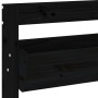Jardinera de pared 3 niveles madera pino negro 60x18,5x110 cm de , Maceteros y jardineras - Ref: Foro24-825118, Precio: 87,82...