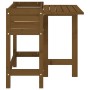Jardinera con tapa plegable madera maciza de pino marrón miel de , Maceteros y jardineras - Ref: Foro24-825124, Precio: 97,99...