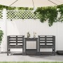 Sillas de jardín 2 uds madera maciza pino gris 61,5x53x71 cm de , Sillas de jardín - Ref: Foro24-825130, Precio: 149,23 €, De...