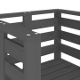 Sillas de jardín 2 uds madera maciza pino gris 61,5x53x71 cm de , Sillas de jardín - Ref: Foro24-825130, Precio: 149,23 €, De...