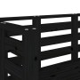 Banco de jardín madera maciza de pino negro 111,5x53x71 cm de , Bancos de jardín - Ref: Foro24-825139, Precio: 78,58 €, Descu...