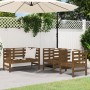 Juego de muebles jardín 3 pzas madera maciza pino marrón miel de , Conjuntos de jardín - Ref: Foro24-825145, Precio: 180,11 €...