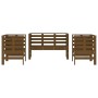 Juego de muebles jardín 3 pzas madera maciza pino marrón miel de , Conjuntos de jardín - Ref: Foro24-825145, Precio: 180,11 €...