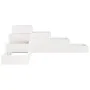 Jardinera 4 niveles madera maciza pino blanca 106x104,5x36 cm de , Maceteros y jardineras - Ref: Foro24-825325, Precio: 98,78...