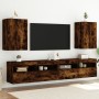 Muebles de TV de pared 2 uds madera roble ahumado 40,5x30x60 cm de , Muebles TV - Ref: Foro24-836919, Precio: 66,94 €, Descue...