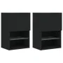 Muebles de TV con luces LED 2 uds negro 40,5x30x60 cm de , Muebles TV - Ref: Foro24-837032, Precio: 82,00 €, Descuento: %