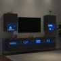 Muebles de TV con luces LED 2 uds negro 40,5x30x60 cm de , Muebles TV - Ref: Foro24-837032, Precio: 89,89 €, Descuento: %
