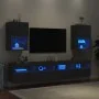Muebles de TV con luces LED 2 uds negro 40,5x30x60 cm de , Muebles TV - Ref: Foro24-837032, Precio: 82,00 €, Descuento: %