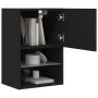 Muebles de TV con luces LED 2 uds negro 40,5x30x60 cm de , Muebles TV - Ref: Foro24-837032, Precio: 82,00 €, Descuento: %