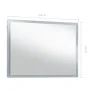 Espejo de pared de baño con LED 100x60 cm de vidaXL, Espejos - Ref: Foro24-144728, Precio: 131,14 €, Descuento: %