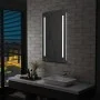Espejo de pared de baño con LED y estante 60x100 cm de vidaXL, Espejos - Ref: Foro24-144716, Precio: 78,35 €, Descuento: %