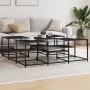 Mesa de centro madera de ingeniería negro 121x121x40 cm de , Mesas de centro - Ref: Foro24-839068, Precio: 72,91 €, Descuento: %