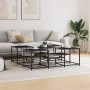 Mesa de centro madera de ingeniería negro 121x121x40 cm de , Mesas de centro - Ref: Foro24-839068, Precio: 72,91 €, Descuento: %