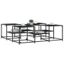Mesa de centro madera de ingeniería negro 121x121x40 cm de , Mesas de centro - Ref: Foro24-839068, Precio: 72,91 €, Descuento: %
