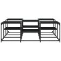 Mesa de centro madera de ingeniería negro 121x121x40 cm de , Mesas de centro - Ref: Foro24-839068, Precio: 72,26 €, Descuento: %