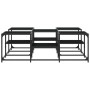 Mesa de centro madera de ingeniería negro 121x121x40 cm de , Mesas de centro - Ref: Foro24-839068, Precio: 72,91 €, Descuento: %