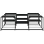 Mesa de centro madera de ingeniería negro 121x121x40 cm de , Mesas de centro - Ref: Foro24-839068, Precio: 72,91 €, Descuento: %