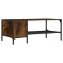 Mesa centro estante madera ingeniería roble ahumado 100x51x40cm de , Mesas de centro - Ref: Foro24-837734, Precio: 48,47 €, D...