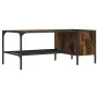 Mesa centro estante madera ingeniería roble ahumado 100x51x40cm de , Mesas de centro - Ref: Foro24-837734, Precio: 48,47 €, D...