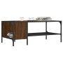 Mesa centro estante madera ingeniería roble marrón 100x51x40 cm de , Mesas de centro - Ref: Foro24-837736, Precio: 35,54 €, D...