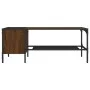 Mesa centro estante madera ingeniería roble marrón 100x51x40 cm de , Mesas de centro - Ref: Foro24-837736, Precio: 35,54 €, D...