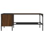 Mesa centro estante madera ingeniería roble marrón 100x51x40 cm de , Mesas de centro - Ref: Foro24-837736, Precio: 35,54 €, D...