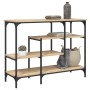 Mesa consola con estantes roble Sonoma 100x35x75 cm de , Mesas auxiliares - Ref: Foro24-837788, Precio: 65,41 €, Descuento: %