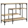 Sonoma oak console table with shelves 100x35x75 cm by , Side tables - Ref: Foro24-837788, Price: 64,69 €, Discount: %