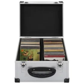 Maletín para 40 CD aluminio y ABS plateado de vidaXL, Organizadores y cajas de CD/DVD - Ref: Foro24-91858, Precio: 42,50 €, D...
