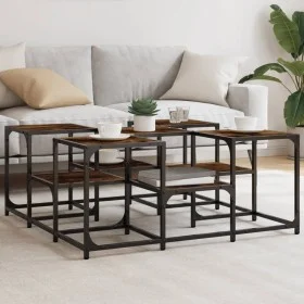Couchtisch Holzwerkstoff Räuchereiche 91x91x40 cm von , Couchtisch - Ref: Foro24-839075, Preis: 55,96 €, Rabatt: %