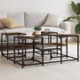 Mesa de centro madera de ingeniería roble ahumado 91x91x40 cm de , Mesas de centro - Ref: Foro24-839075, Precio: 56,46 €, Des...