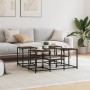 Mesa de centro madera de ingeniería roble ahumado 91x91x40 cm de , Mesas de centro - Ref: Foro24-839075, Precio: 56,46 €, Des...