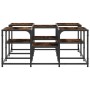 Mesa de centro madera de ingeniería roble ahumado 91x91x40 cm de , Mesas de centro - Ref: Foro24-839075, Precio: 56,46 €, Des...