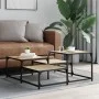 Mesa de centro madera ingeniería roble Sonoma 87,5x87,5x40 cm de , Mesas de centro - Ref: Foro24-837743, Precio: 41,25 €, Des...