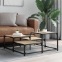 Mesa de centro madera ingeniería roble Sonoma 87,5x87,5x40 cm de , Mesas de centro - Ref: Foro24-837743, Precio: 41,62 €, Des...
