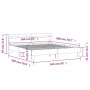 Cama con cabecero madera de ingeniería gris Sonoma 160x200 cm de , Camas y somieres - Ref: Foro24-3207411, Precio: 162,75 €, ...