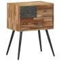 Mesita de noche madera maciza de teca 47x31,5x60 cm de , Mesitas de noche - Ref: Foro24-358538, Precio: 143,17 €, Descuento: %