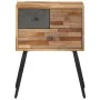 Mesita de noche madera maciza de teca 47x31,5x60 cm de , Mesitas de noche - Ref: Foro24-358538, Precio: 143,17 €, Descuento: %