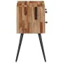 Mesita de noche madera maciza de teca 47x31,5x60 cm de , Mesitas de noche - Ref: Foro24-358538, Precio: 143,17 €, Descuento: %