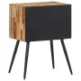 Mesita de noche madera maciza de teca 47x31,5x60 cm de , Mesitas de noche - Ref: Foro24-358538, Precio: 143,17 €, Descuento: %