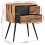 Mesita de noche madera maciza de teca 47x31,5x60 cm de , Mesitas de noche - Ref: Foro24-358538, Precio: 143,17 €, Descuento: %