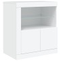 Aparador con luces LED blanco 60,5x37x67 cm de , Aparadores - Ref: Foro24-836616, Precio: 93,57 €, Descuento: %